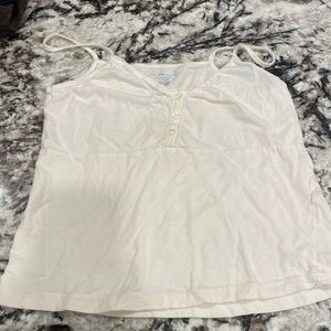 Tank top cream brandy melville